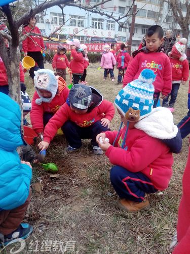 山東煙臺紅纓曙光幼兒園植樹節