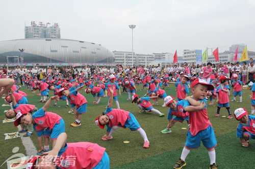 湖北武穴紅纓童心幼兒園迎六一親子同樂會